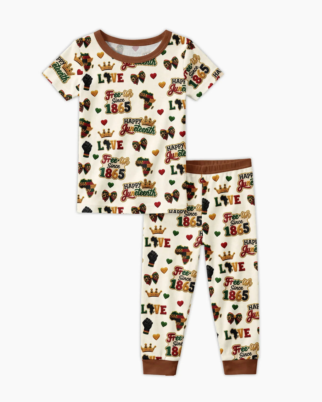 Zweiteiliges, kurzärmliges Pyjama-Set mit Marienkäfern