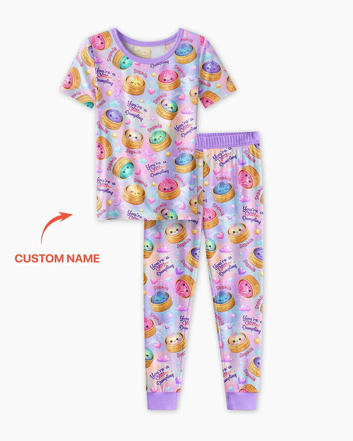 Zweiteiliges, kurzärmliges Pyjama-Set mit Marienkäfern