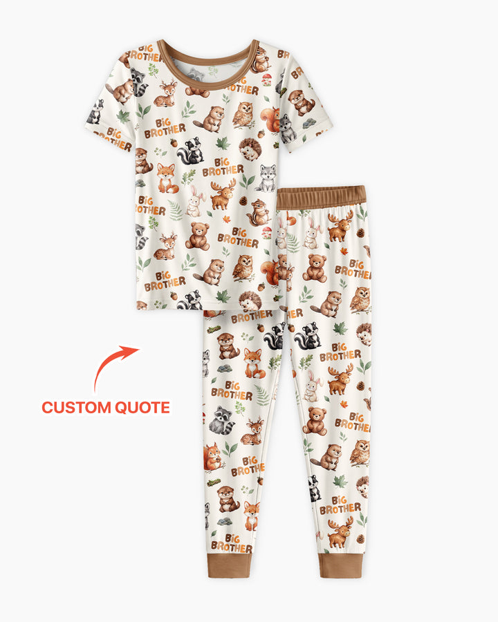 Zweiteiliges, kurzärmliges Pyjama-Set mit Marienkäfern
