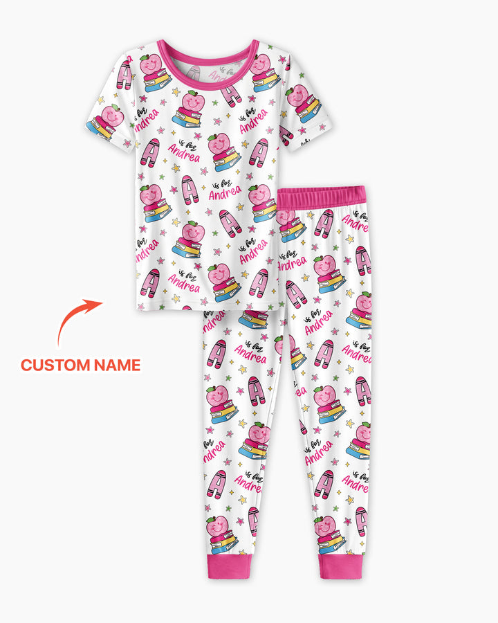 Zweiteiliges, kurzärmliges Pyjama-Set mit Marienkäfern