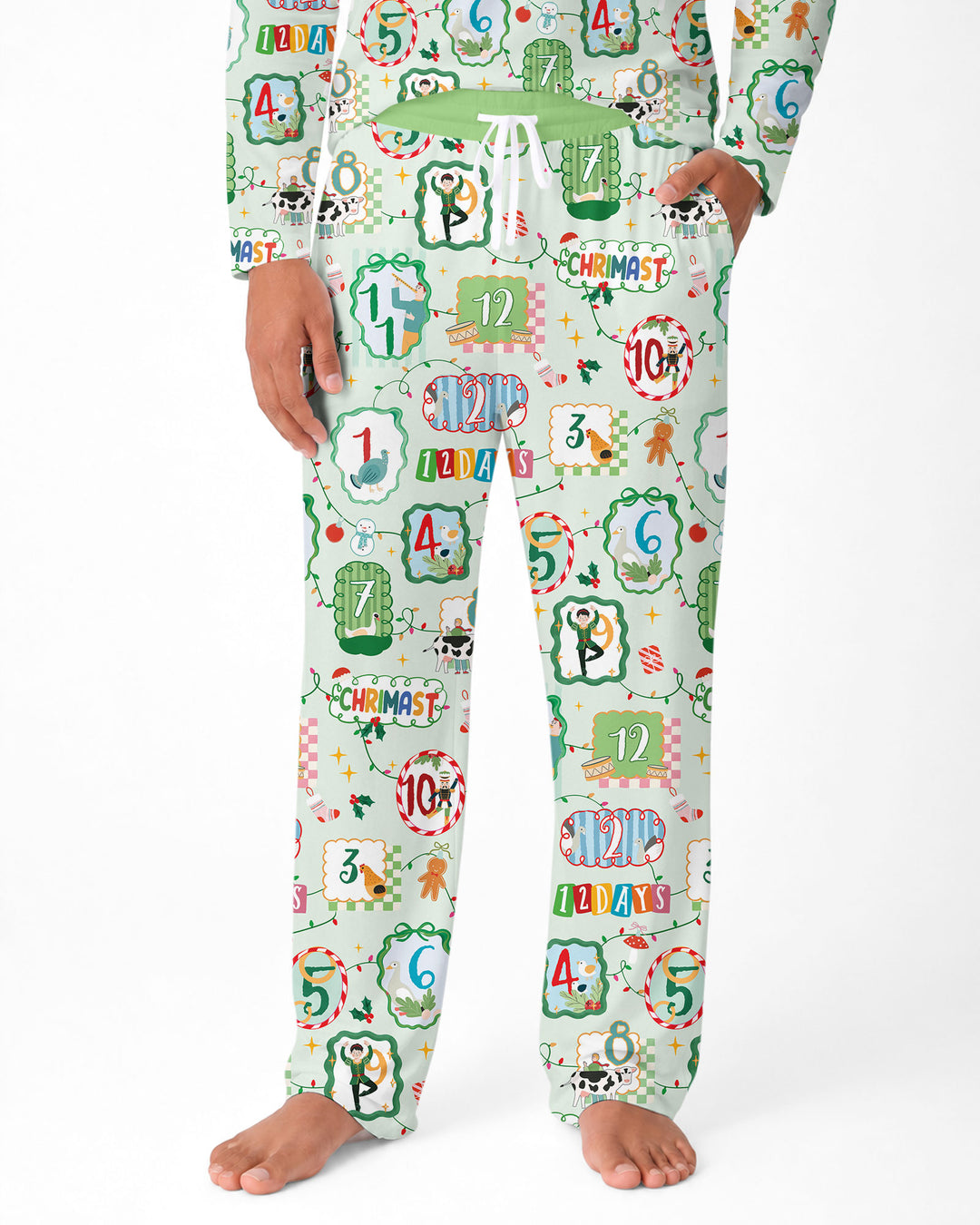 12 Christmas Prayers Bamboo Men's Pajama Set