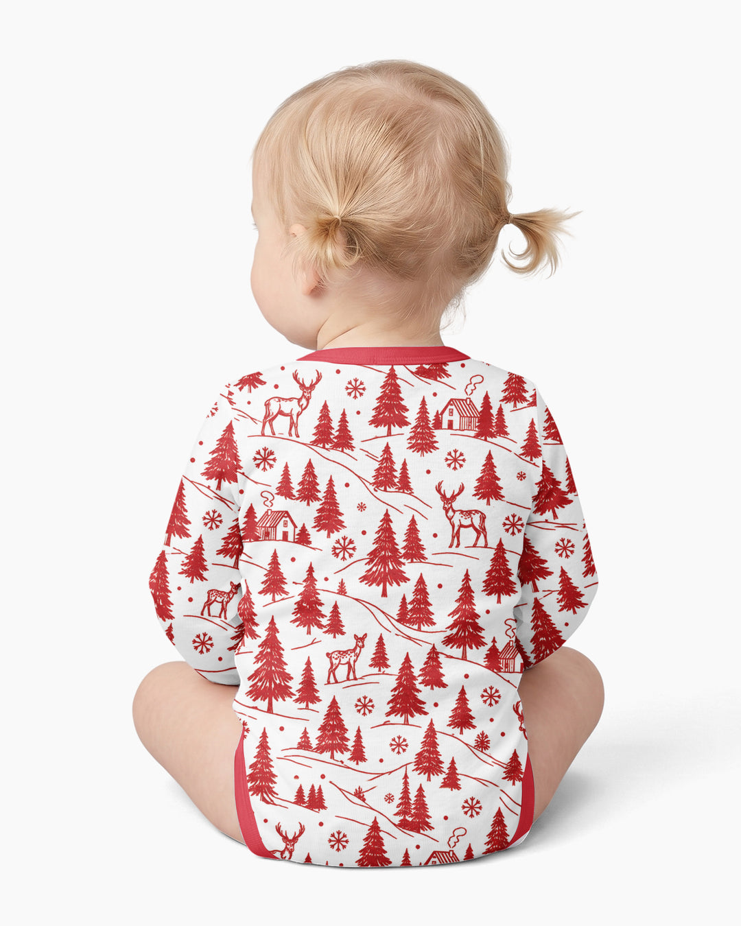 Custom Name North Pole Train Bamboo Bodysuit