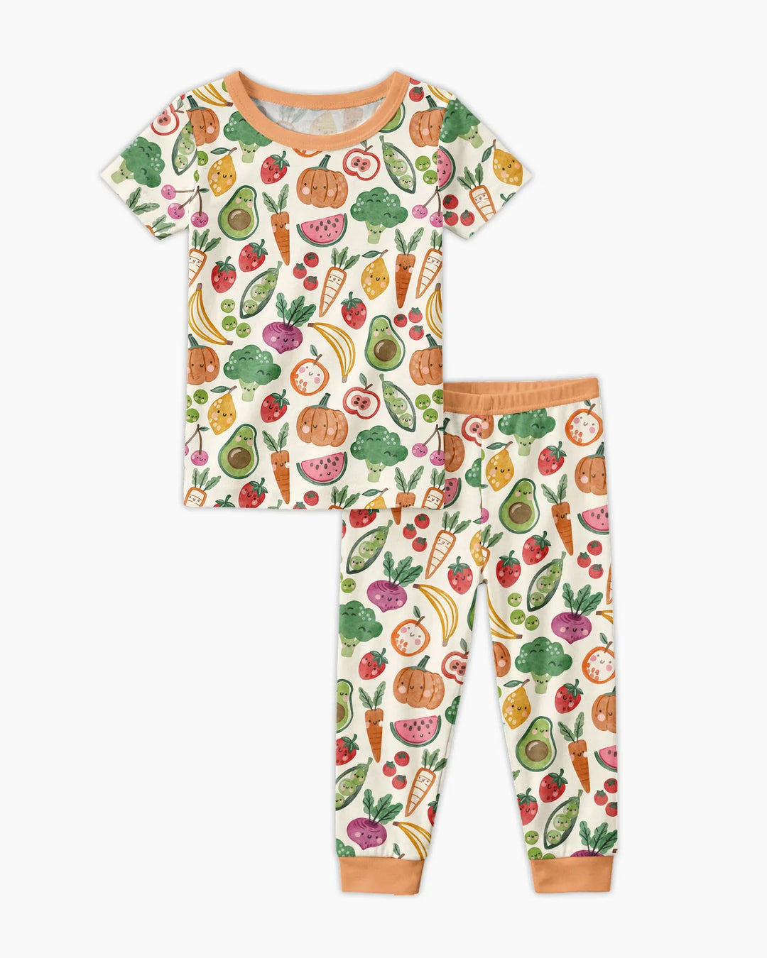 Zweiteiliges, kurzärmliges Pyjama-Set mit Marienkäfern