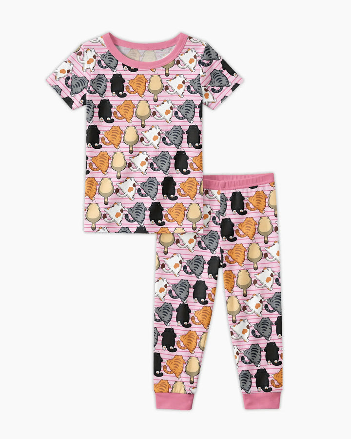 Zweiteiliges, kurzärmliges Pyjama-Set mit Marienkäfern