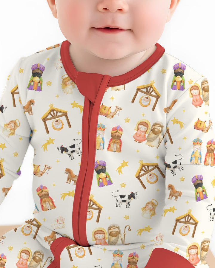 Gerippte Babykleidung mit individuellem Foto - Weich &amp; Skizzenhaft