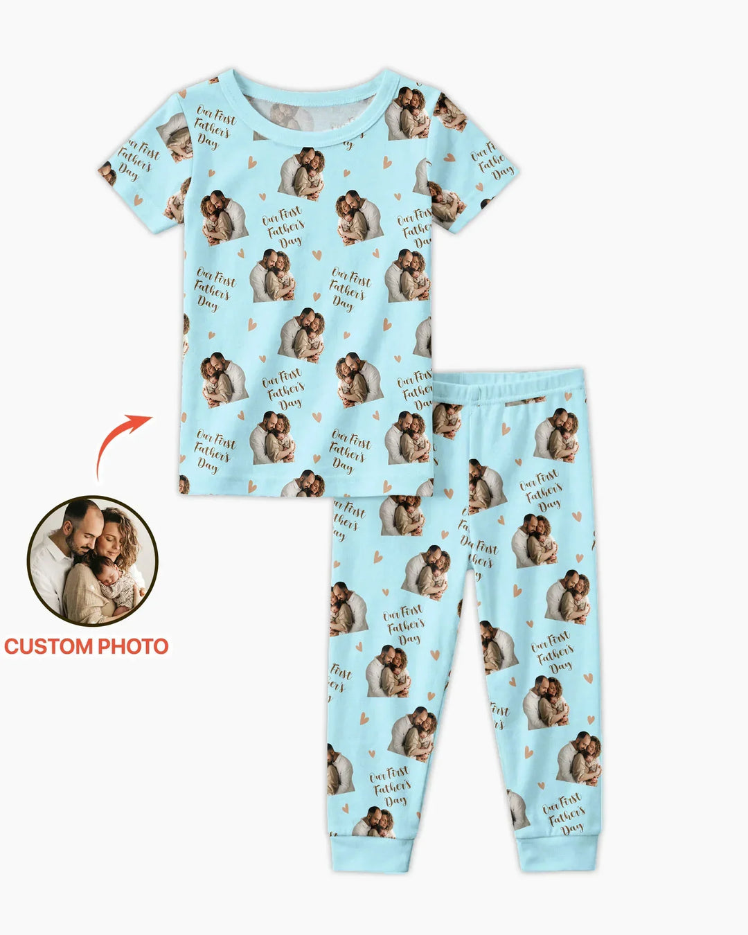 Zweiteiliges, kurzärmliges Pyjama-Set mit Marienkäfern