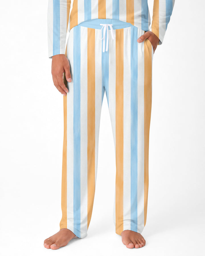 Game Day Puppy And Bows Bamboo Men's Pajama Set