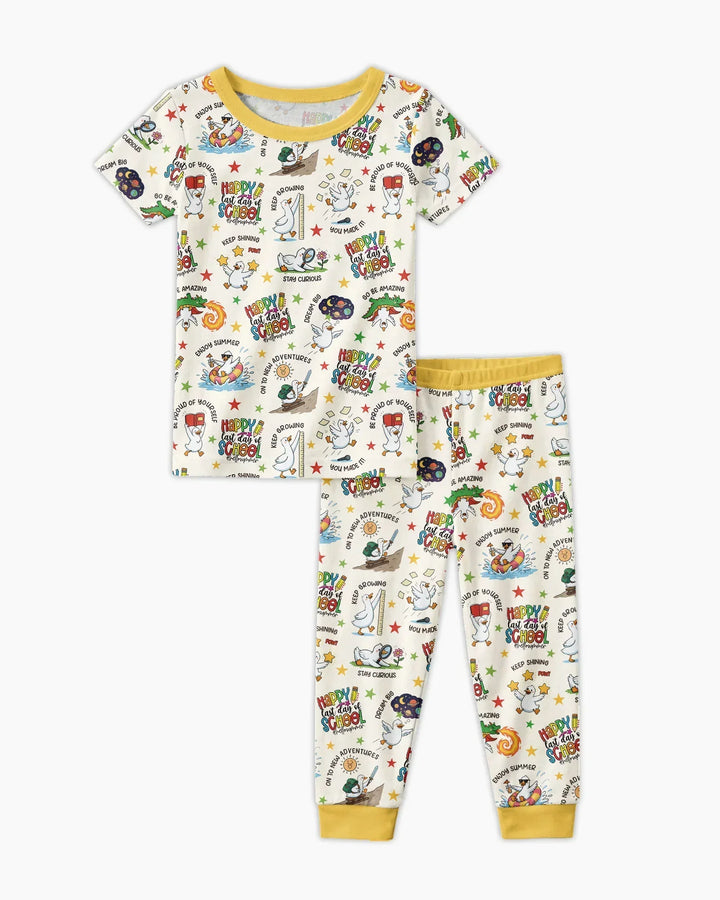Zweiteiliges, kurzärmliges Pyjama-Set mit Marienkäfern