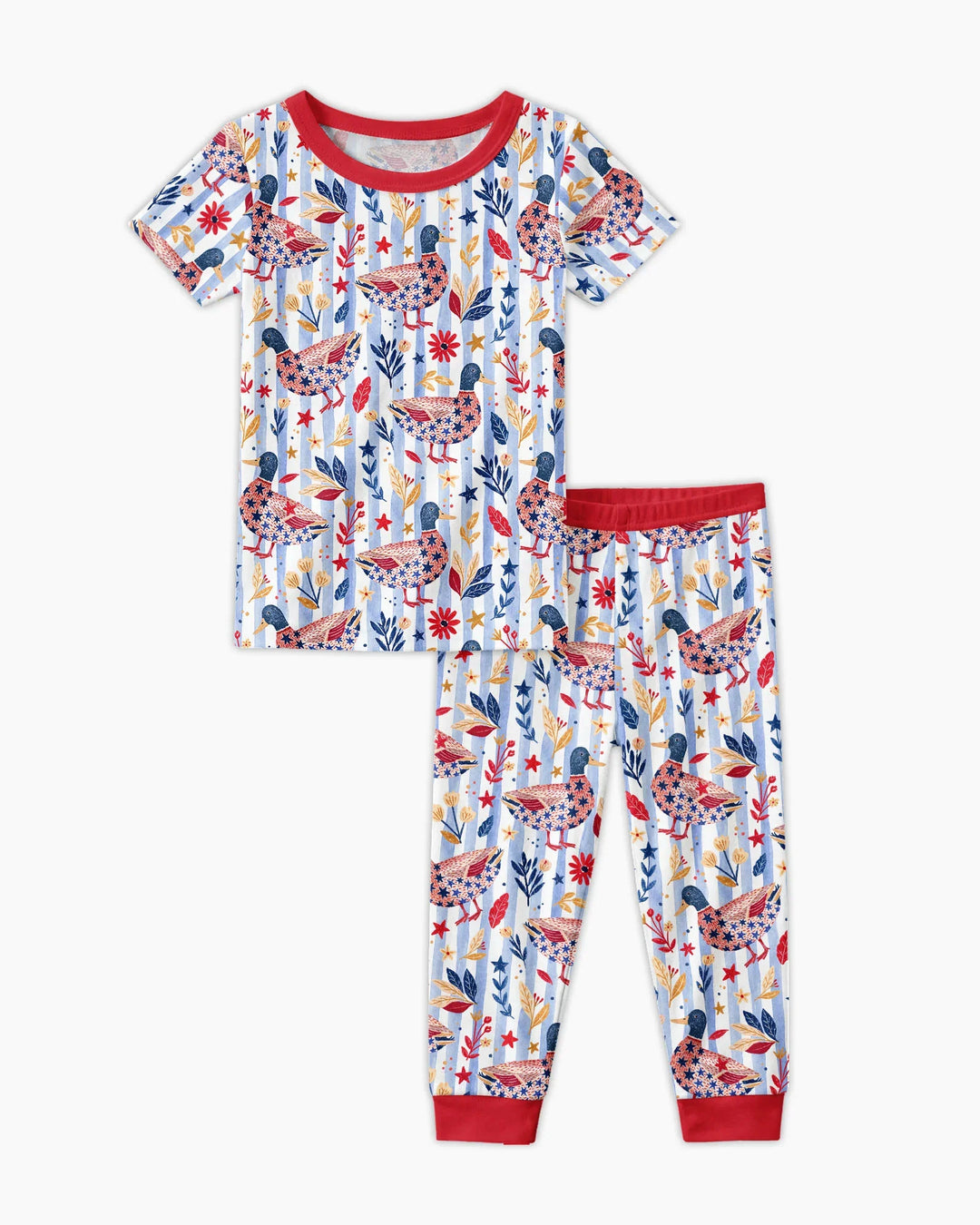 Zweiteiliges, kurzärmliges Pyjama-Set mit Marienkäfern