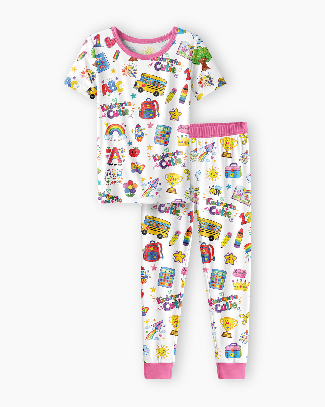 Zweiteiliges, kurzärmliges Pyjama-Set mit Marienkäfern
