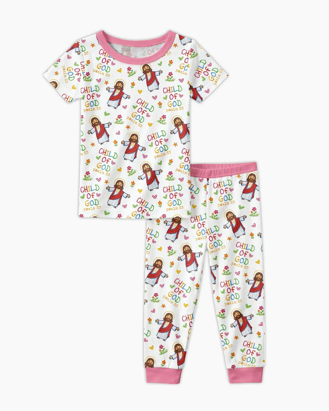 Zweiteiliges, kurzärmliges Pyjama-Set mit Marienkäfern