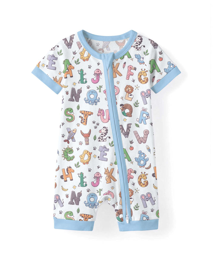 Animals Alphabet Bamboo Shorty Zippy