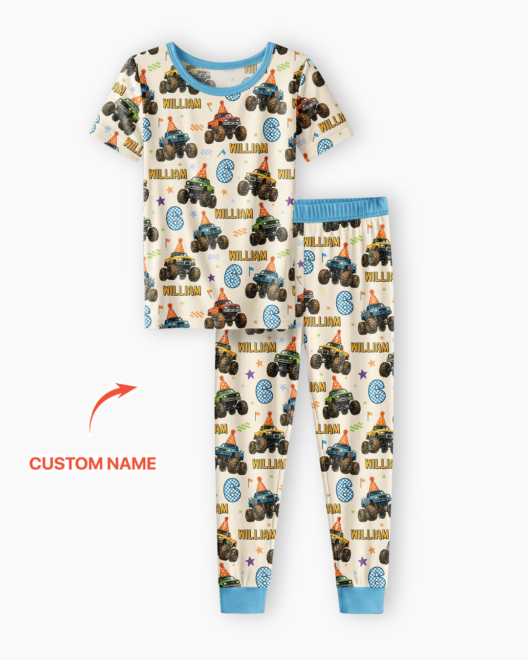 Zweiteiliges, kurzärmliges Pyjama-Set mit Marienkäfern