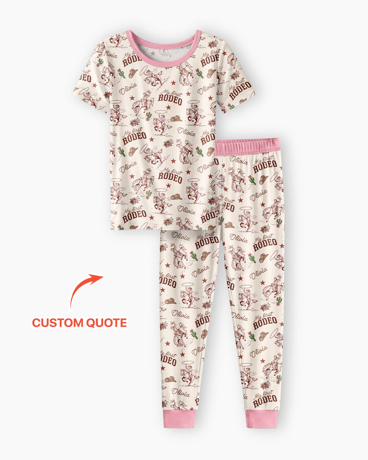 Zweiteiliges, kurzärmliges Pyjama-Set mit Marienkäfern