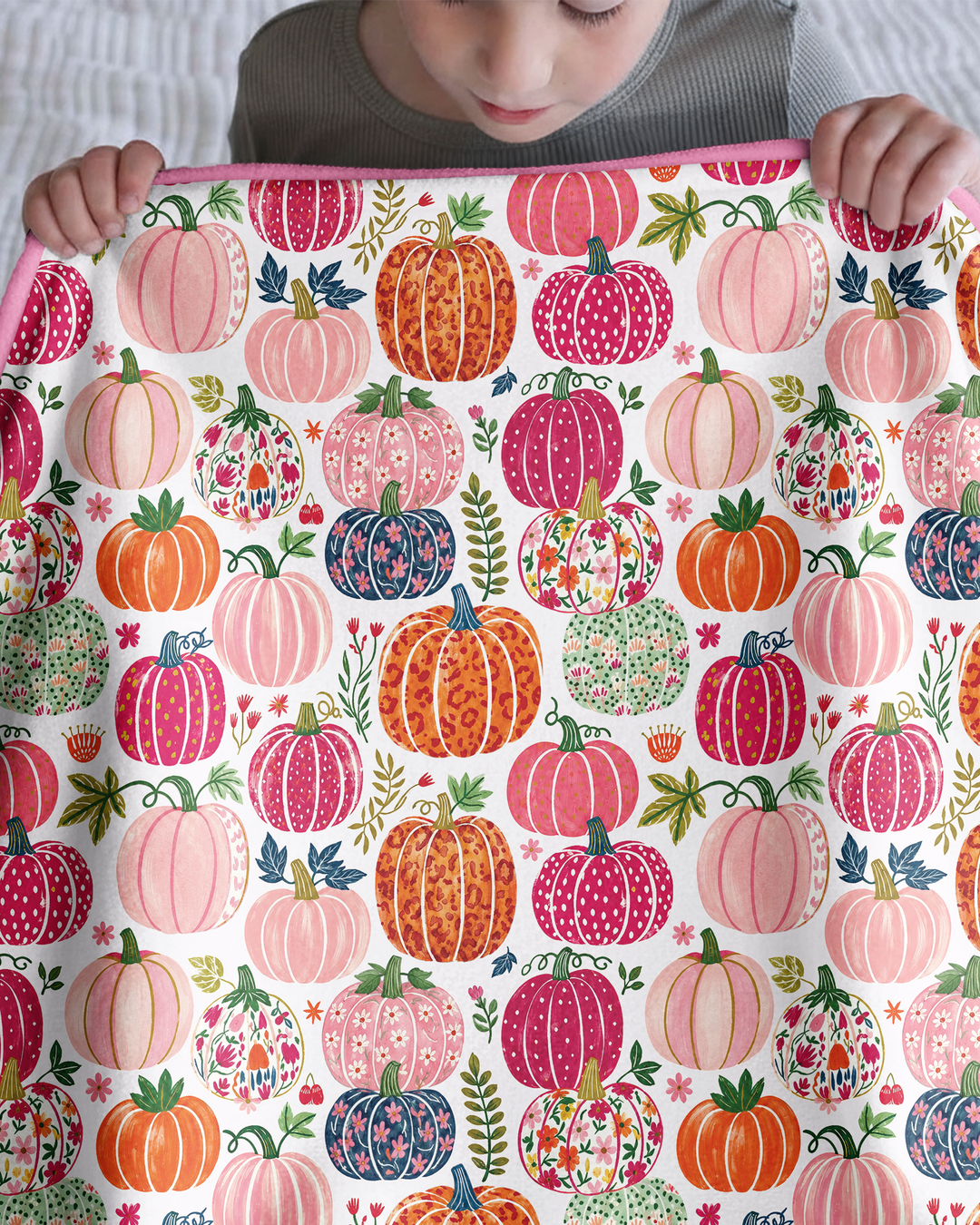 Pumpkin Patch Party Bamboo Blanket