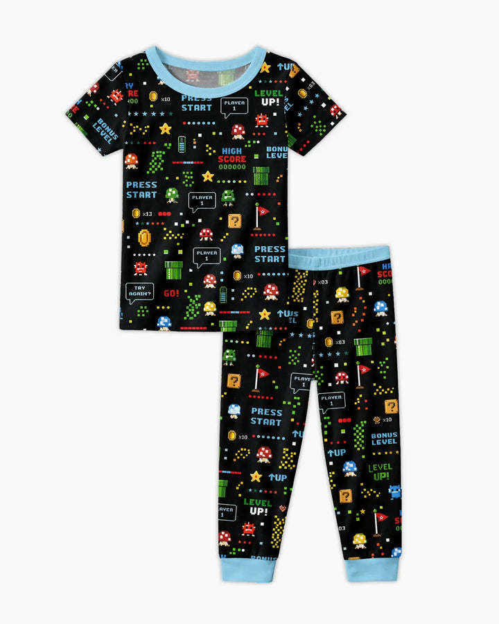 Zweiteiliges, kurzärmliges Pyjama-Set mit Marienkäfern