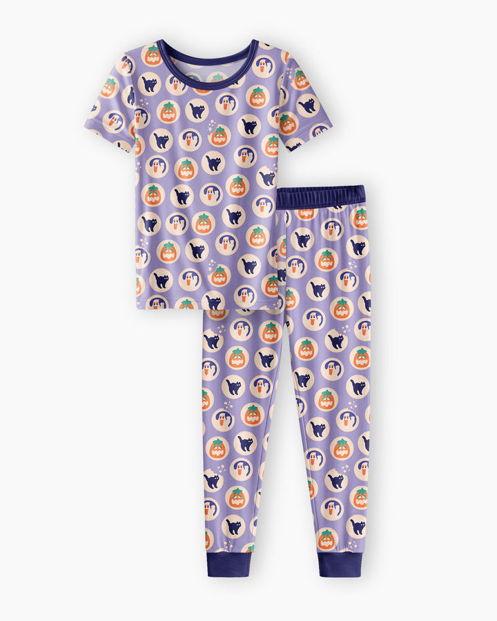 Zweiteiliges, kurzärmliges Pyjama-Set mit Marienkäfern