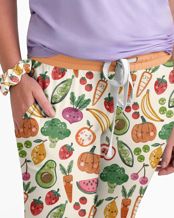 Veggie Friends Familien-Schlafanzug-Set aus Bambus für Damen