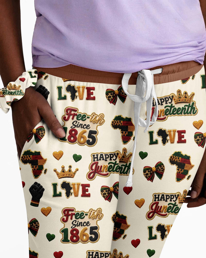 Juneteenth "Free-ish Since 1865" Bambus Pyjama-Set für Damen