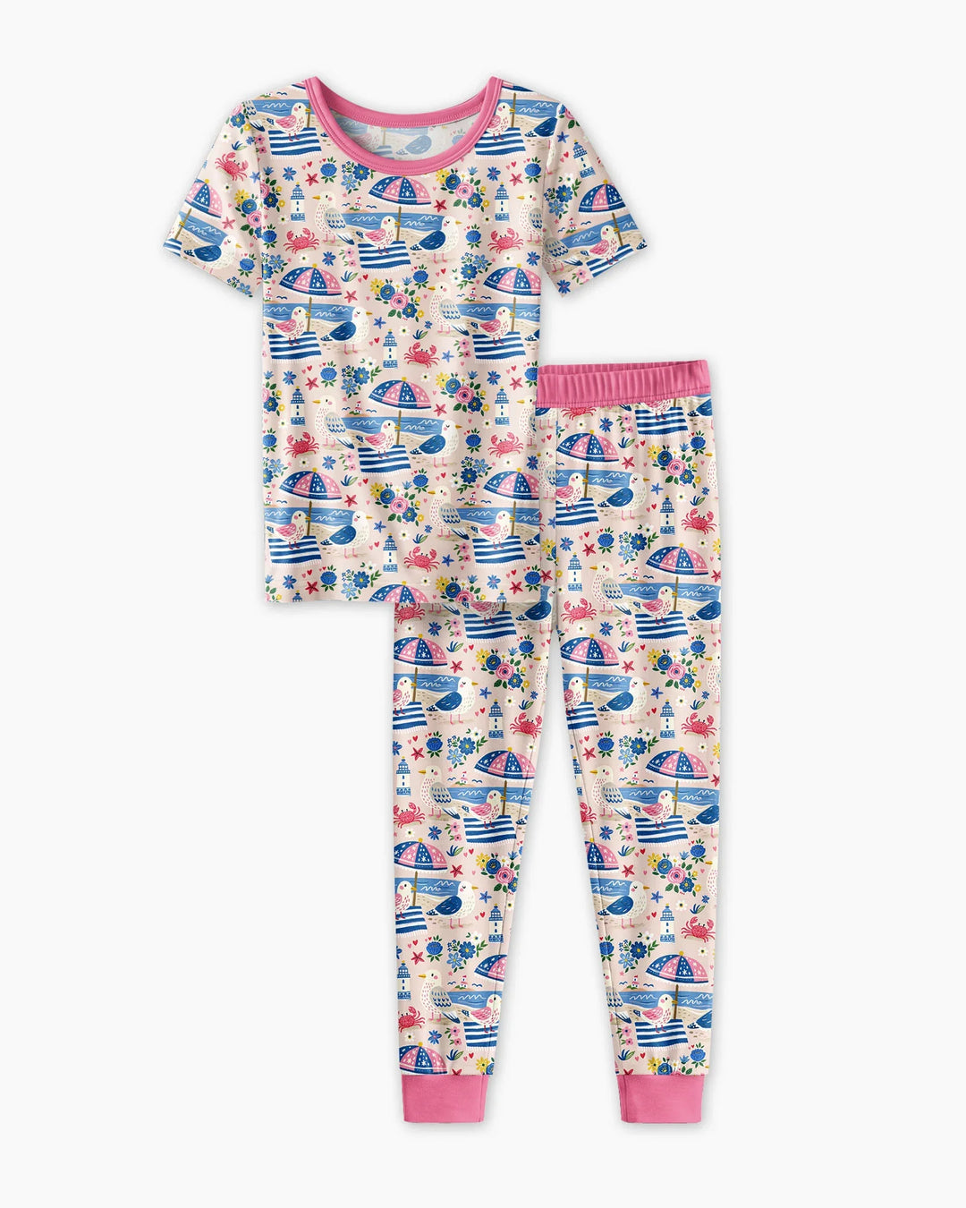Zweiteiliges, kurzärmliges Pyjama-Set mit Marienkäfern