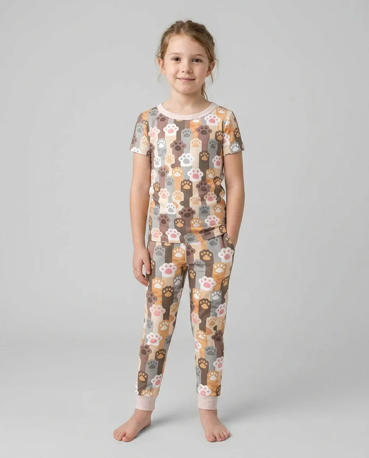 Zweiteiliges, kurzärmliges Pyjama-Set mit Marienkäfern