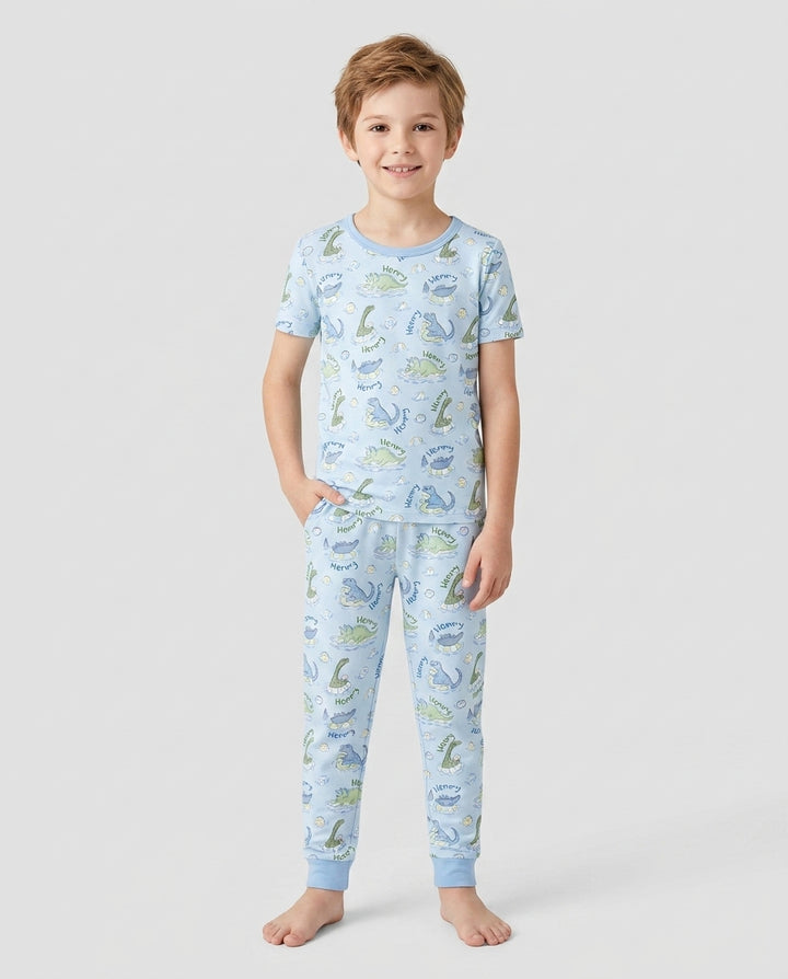 Zweiteiliges, kurzärmliges Pyjama-Set mit Marienkäfern