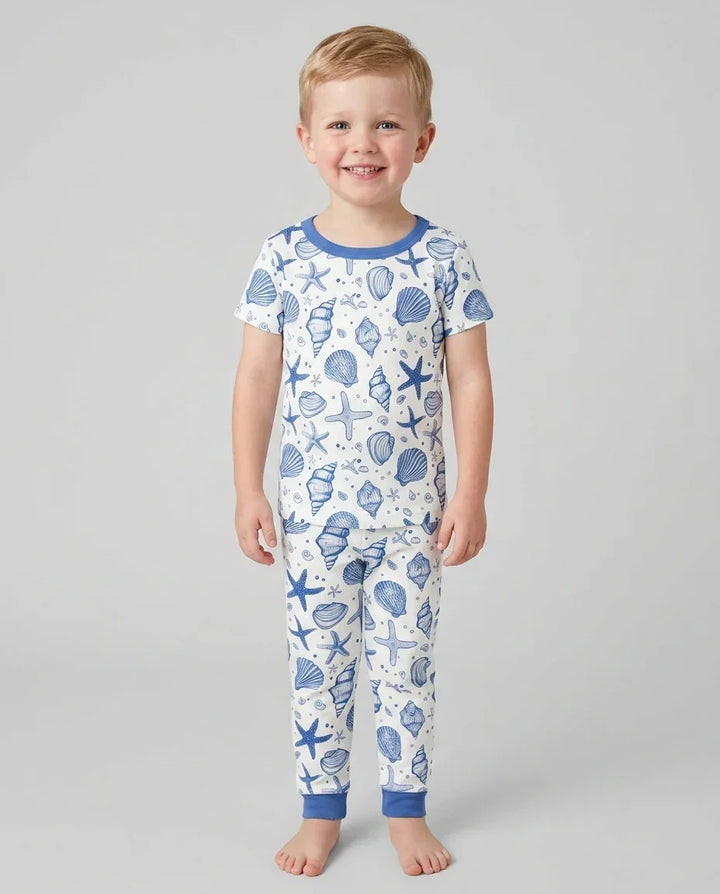 Zweiteiliges, kurzärmliges Pyjama-Set mit Marienkäfern