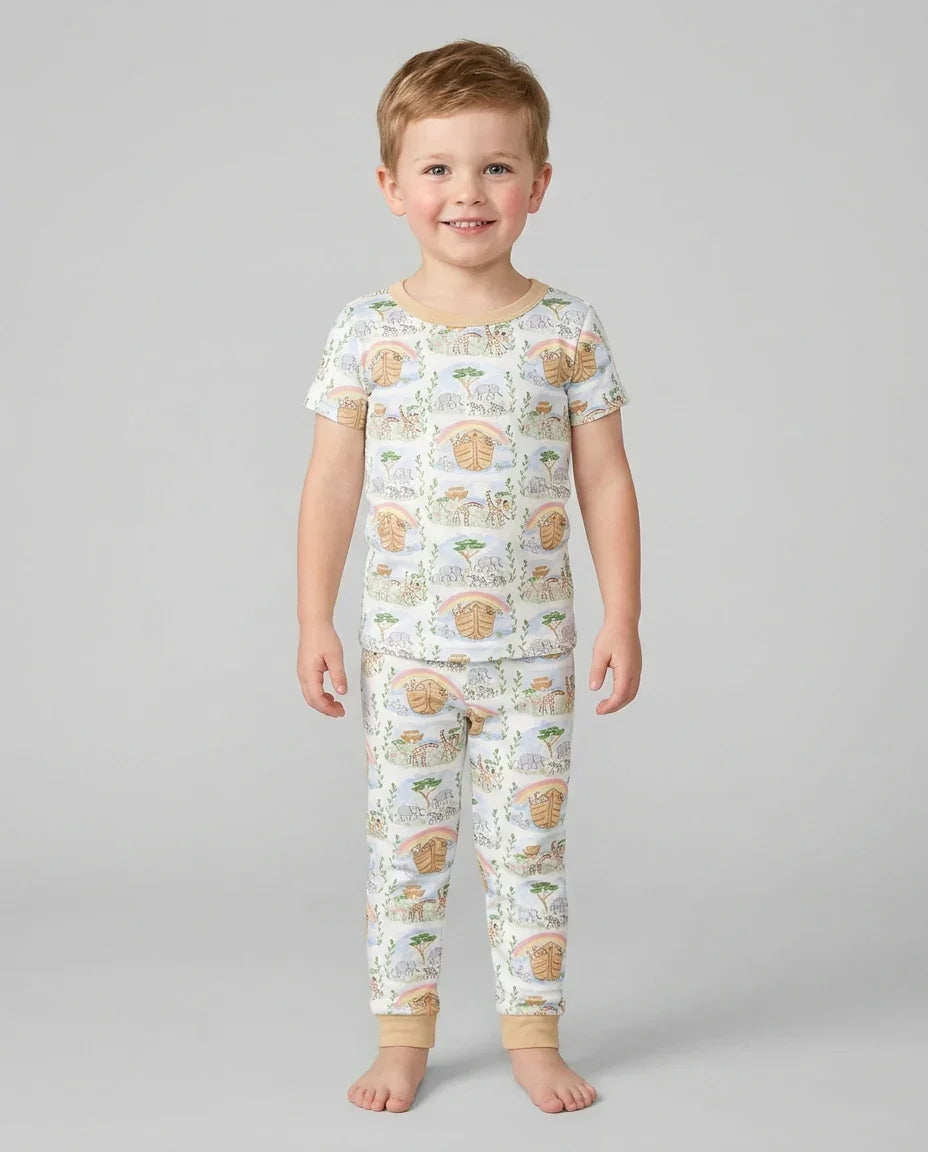 Zweiteiliges, kurzärmliges Pyjama-Set mit Marienkäfern
