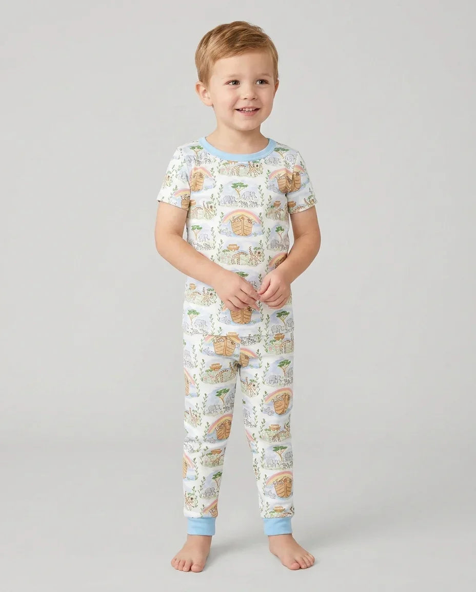 Zweiteiliges, kurzärmliges Pyjama-Set mit Marienkäfern