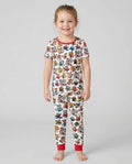 Zweiteiliges, kurzärmliges Pyjama-Set mit Marienkäfern