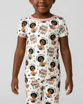 Zweiteiliges, kurzärmliges Pyjama-Set mit Marienkäfern