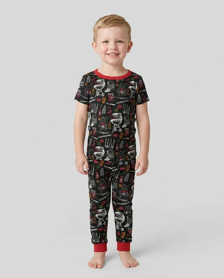 Zweiteiliges, kurzärmliges Pyjama-Set mit Marienkäfern