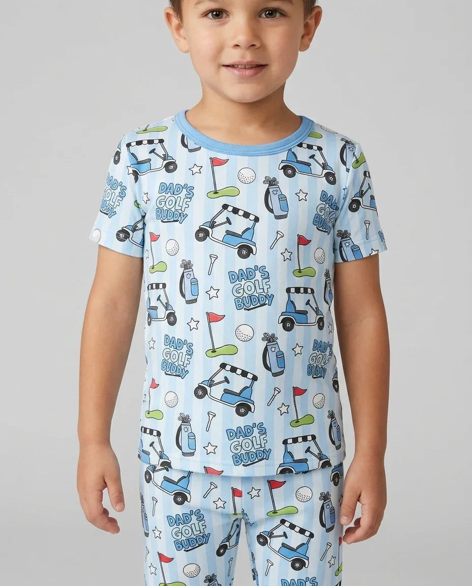 Zweiteiliges, kurzärmliges Pyjama-Set mit Marienkäfern