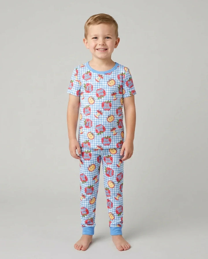Zweiteiliges, kurzärmliges Pyjama-Set mit Marienkäfern
