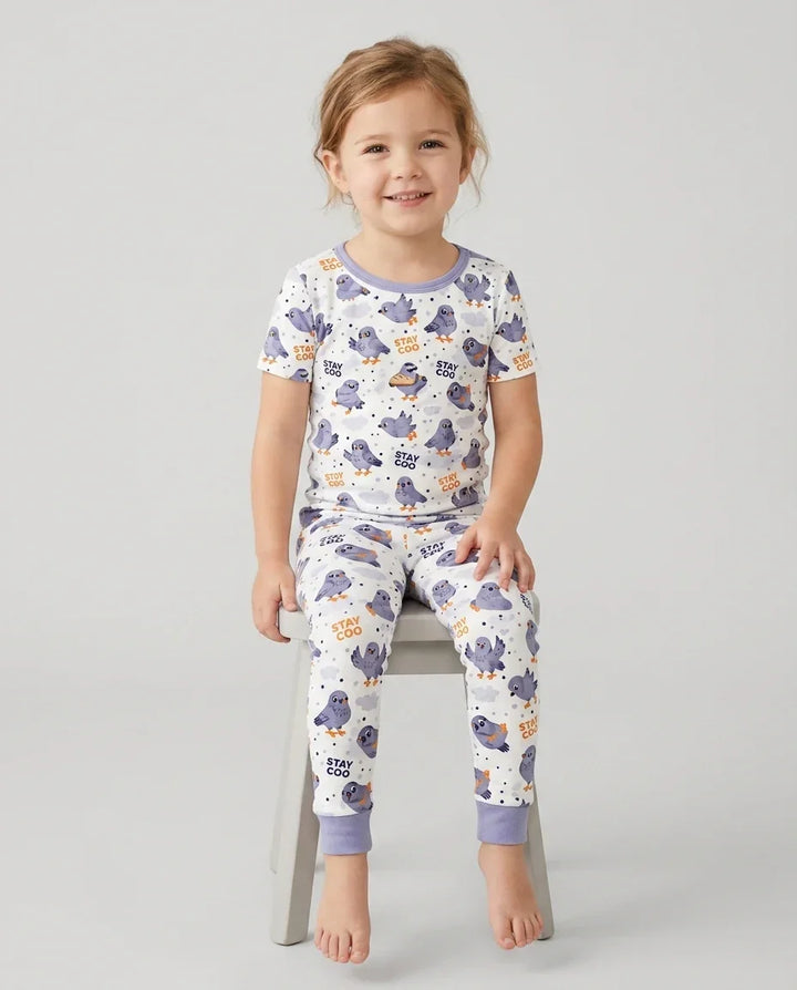 Zweiteiliges, kurzärmliges Pyjama-Set mit Marienkäfern