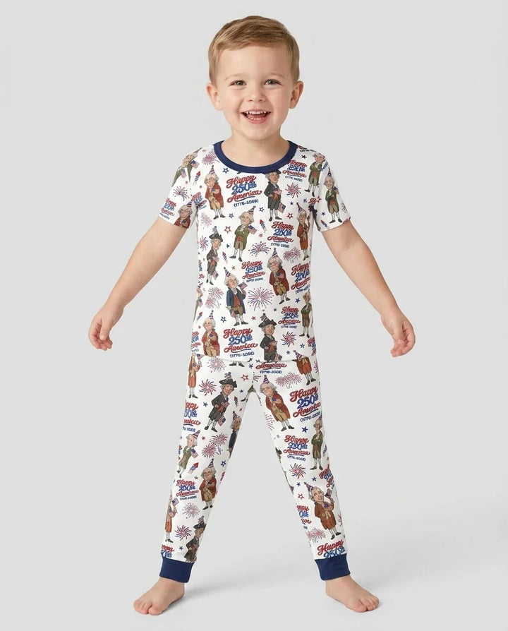 Zweiteiliges, kurzärmliges Pyjama-Set mit Marienkäfern