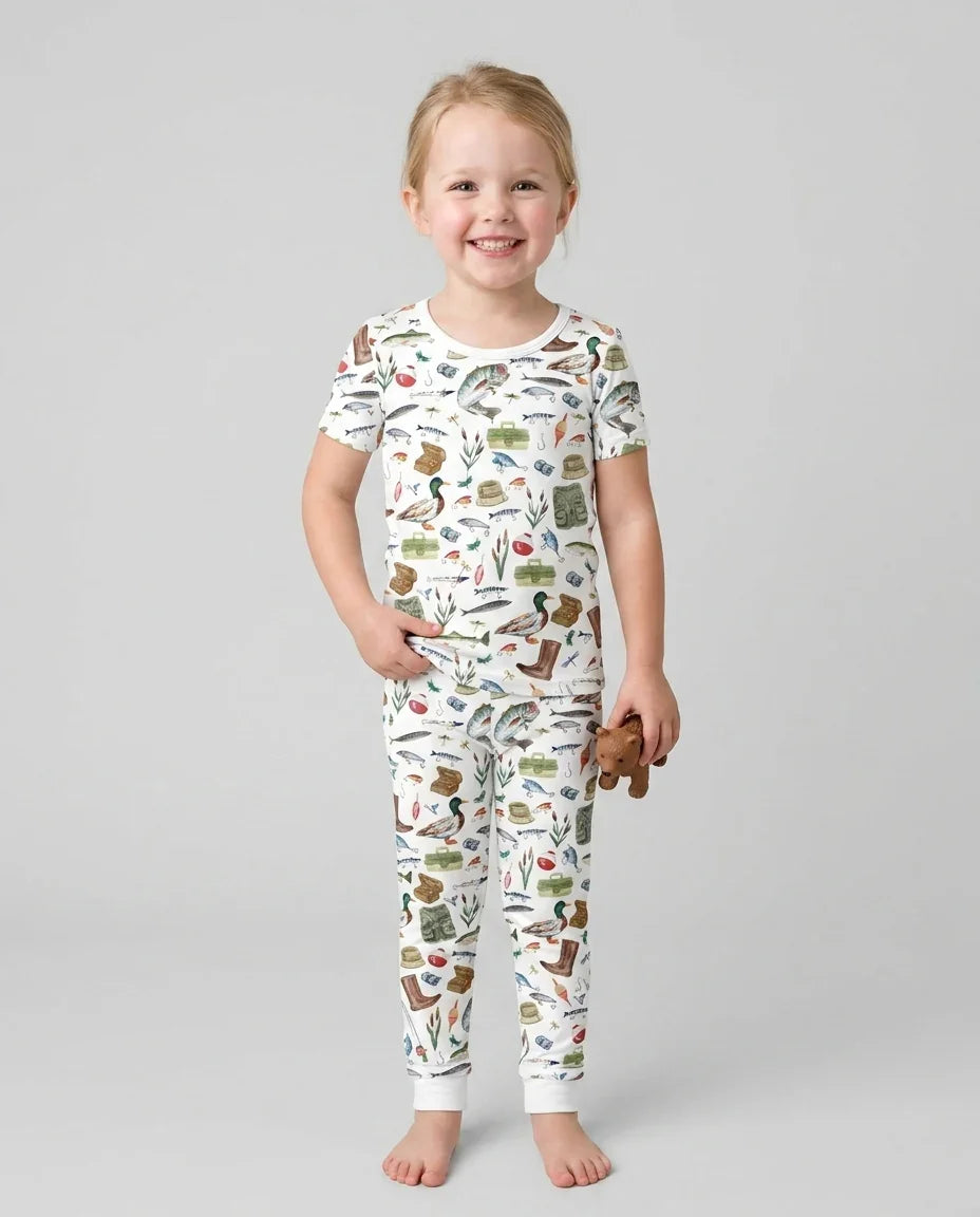 Zweiteiliges, kurzärmliges Pyjama-Set mit Marienkäfern