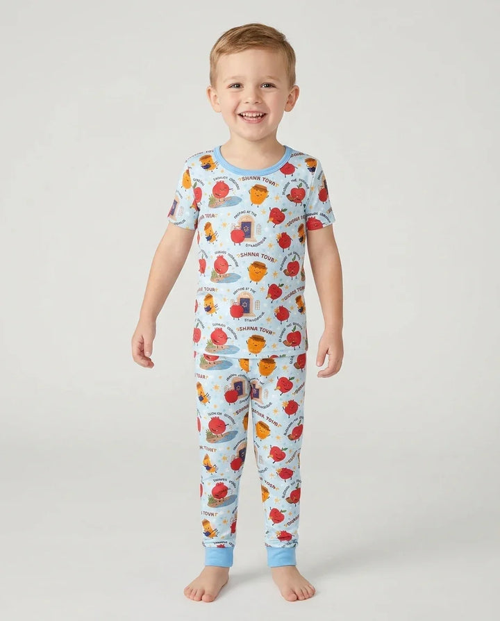 Zweiteiliges, kurzärmliges Pyjama-Set mit Marienkäfern