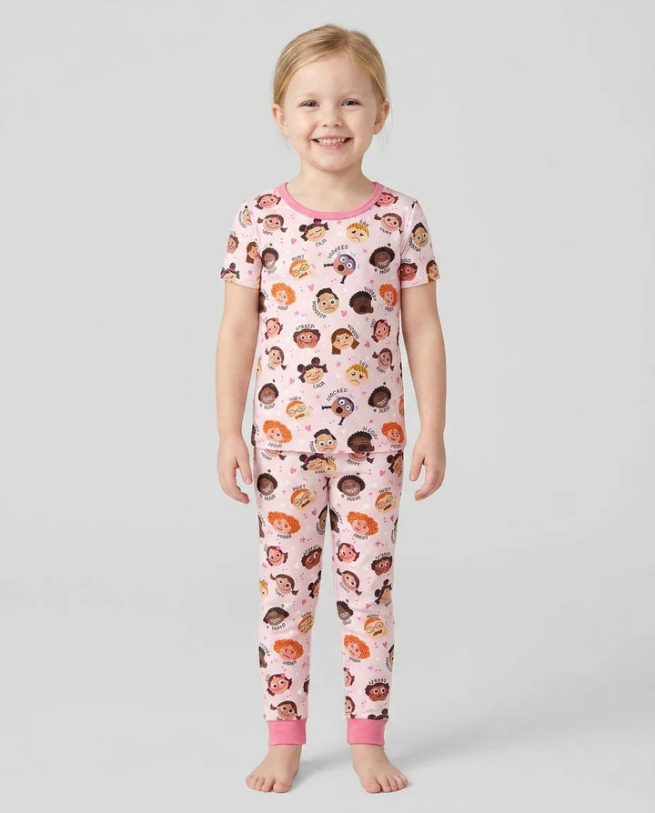 Zweiteiliges, kurzärmliges Pyjama-Set mit Marienkäfern