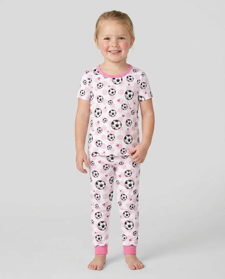 Zweiteiliges, kurzärmliges Pyjama-Set mit Marienkäfern