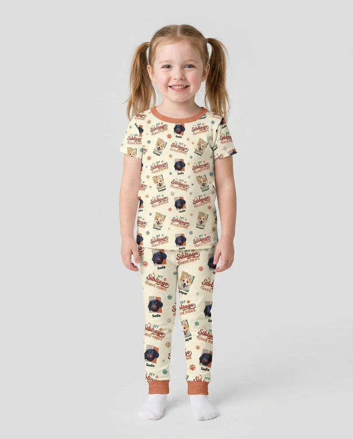 Zweiteiliges, kurzärmliges Pyjama-Set mit Marienkäfern
