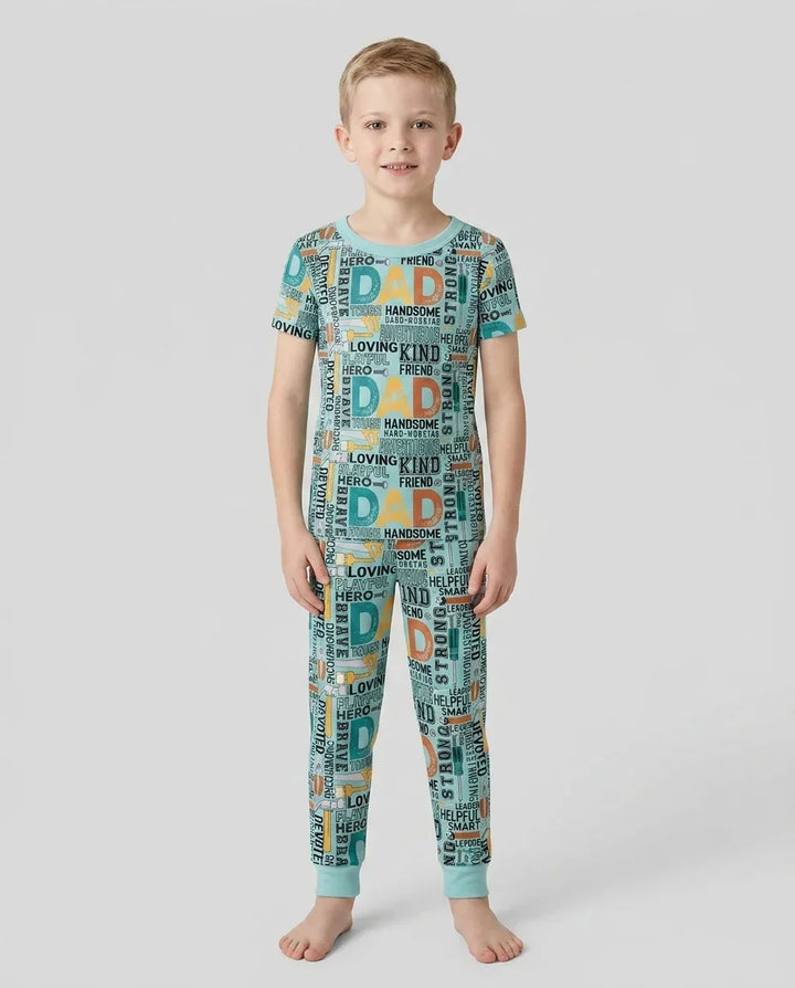 Zweiteiliges, kurzärmliges Pyjama-Set mit Marienkäfern