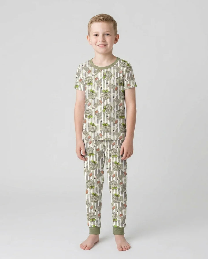 Zweiteiliges, kurzärmliges Pyjama-Set mit Marienkäfern