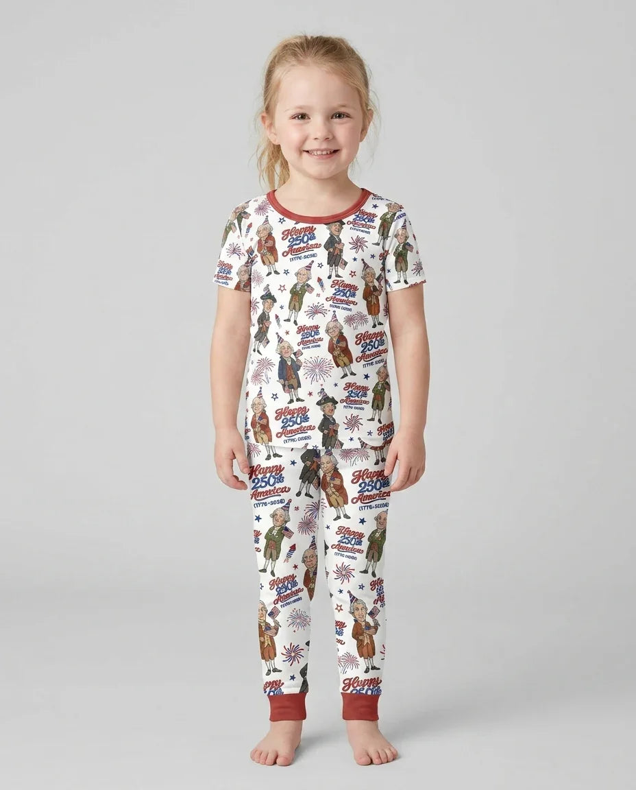 Zweiteiliges, kurzärmliges Pyjama-Set mit Marienkäfern