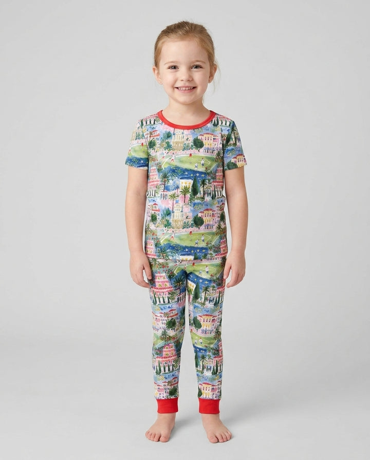 Zweiteiliges, kurzärmliges Pyjama-Set mit Marienkäfern