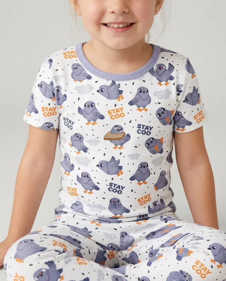 Zweiteiliges, kurzärmliges Pyjama-Set mit Marienkäfern