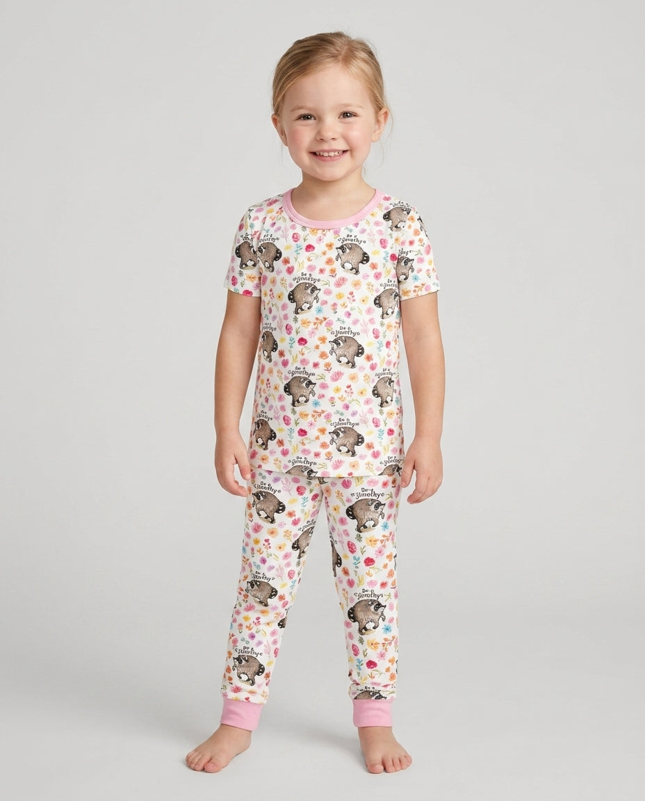 Be A Jimothy Family Matching Bamboo Two Piece Short Sleeve Pajama Set