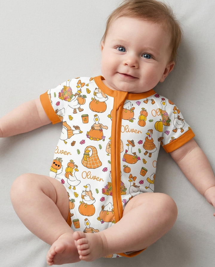 Fall Silly Goose Bamboo Shorty Zippy