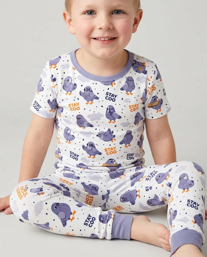 Zweiteiliges, kurzärmliges Pyjama-Set mit Marienkäfern