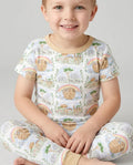 Noah And The Ark Bamboo Two Piece Short Sleeve Pajama Set